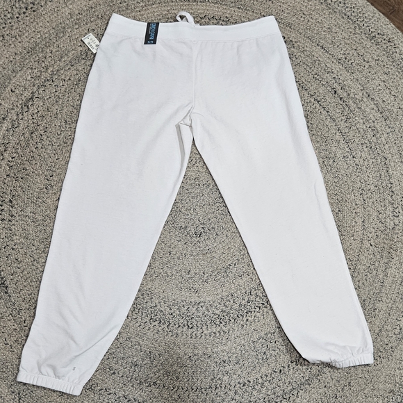 AEROPOSTALE White Joggers with Signature Pink Logo Graphics. XL NWT - Picture 9 of 9